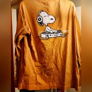 Snoopy Kids Long Sleeve Shirt - Orange